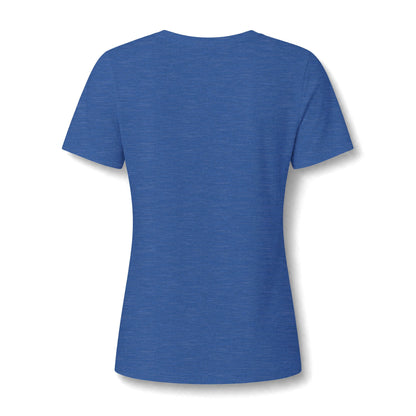 Women's Relaxed Heather CVC V-Neck Tee