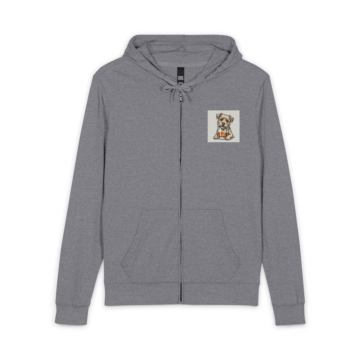 District® Unisex Jersey Full-Zip Hoodie
