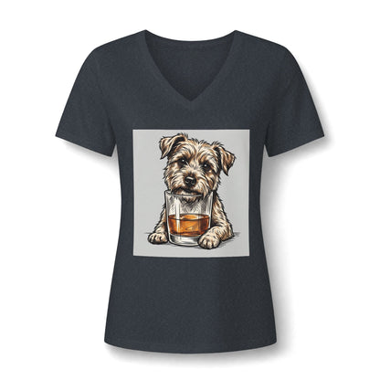 Women's Relaxed Heather CVC V-Neck Tee