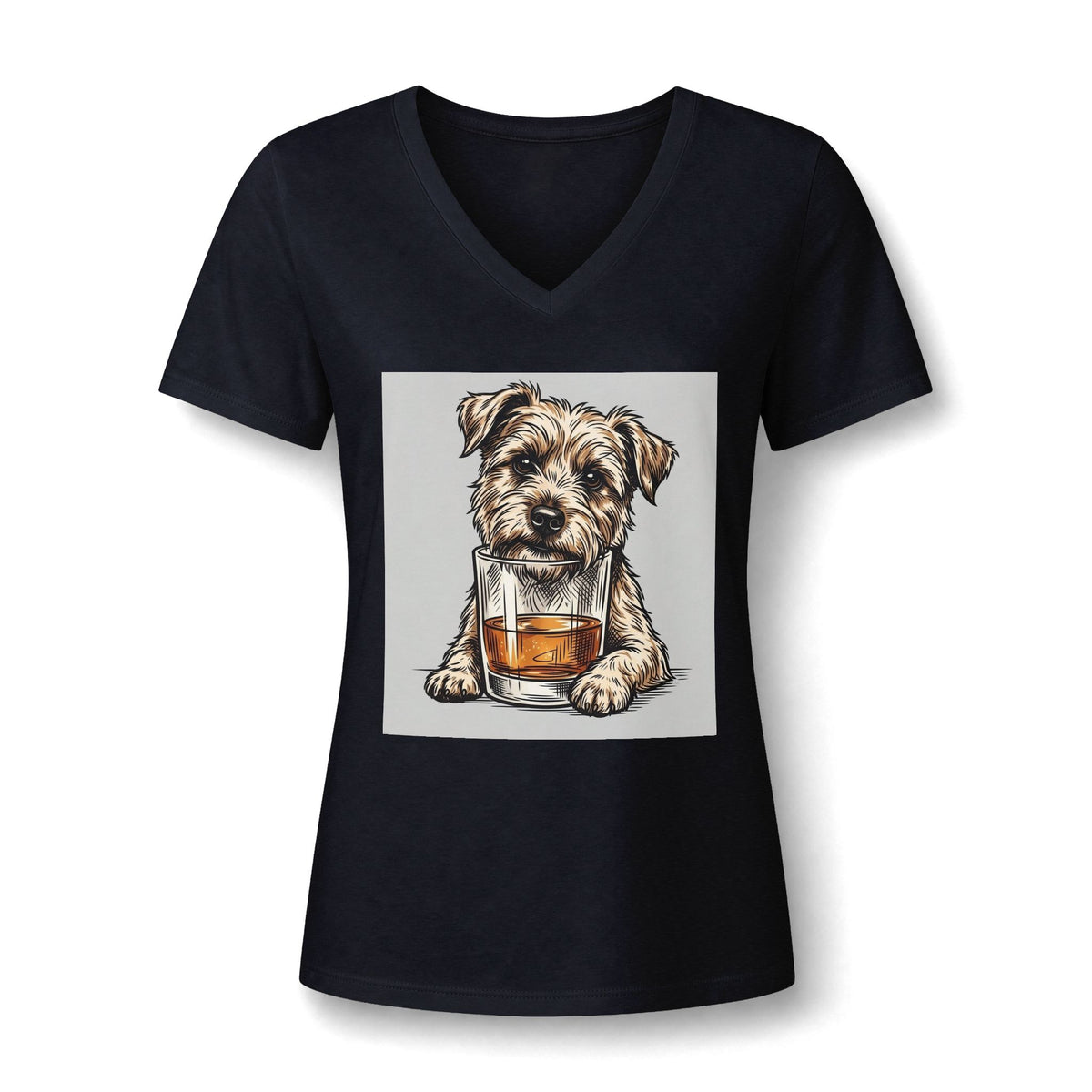 Women's Relaxed Heather CVC V-Neck Tee