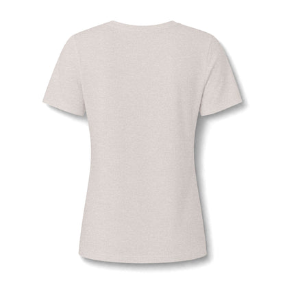 Women's Relaxed Heather CVC V-Neck Tee