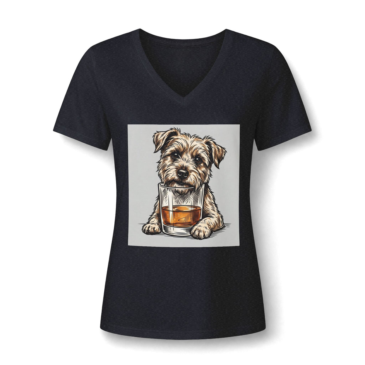 Women's Relaxed Heather CVC V-Neck Tee