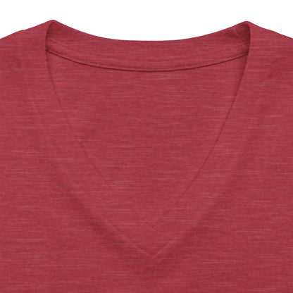 Women's Relaxed Heather CVC V-Neck Tee