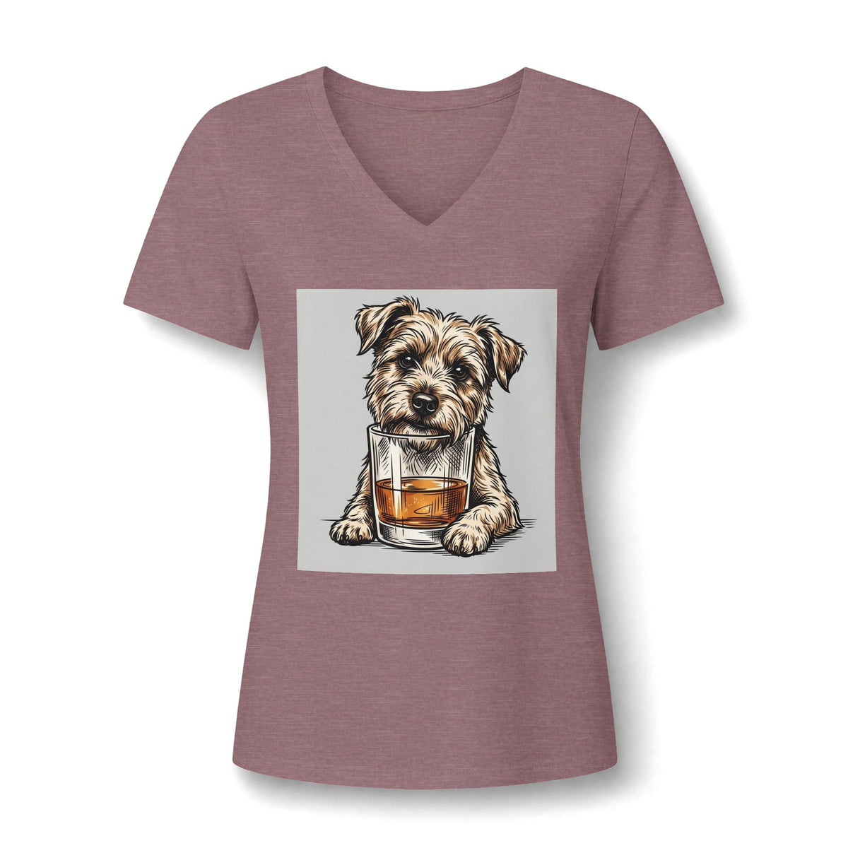 Women's Relaxed Heather CVC V-Neck Tee