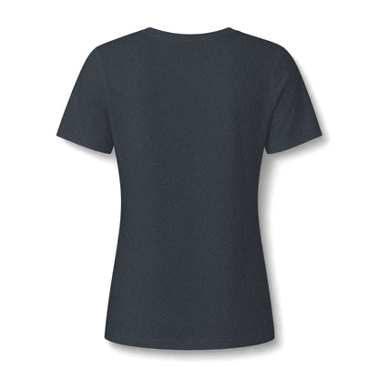 Women's Relaxed Heather CVC V-Neck Tee