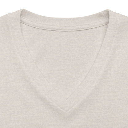 Women's Relaxed Heather CVC V-Neck Tee