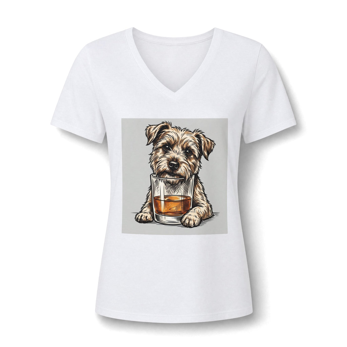 Women's Relaxed Heather CVC V-Neck Tee