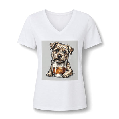 Women's Relaxed Heather CVC V-Neck Tee