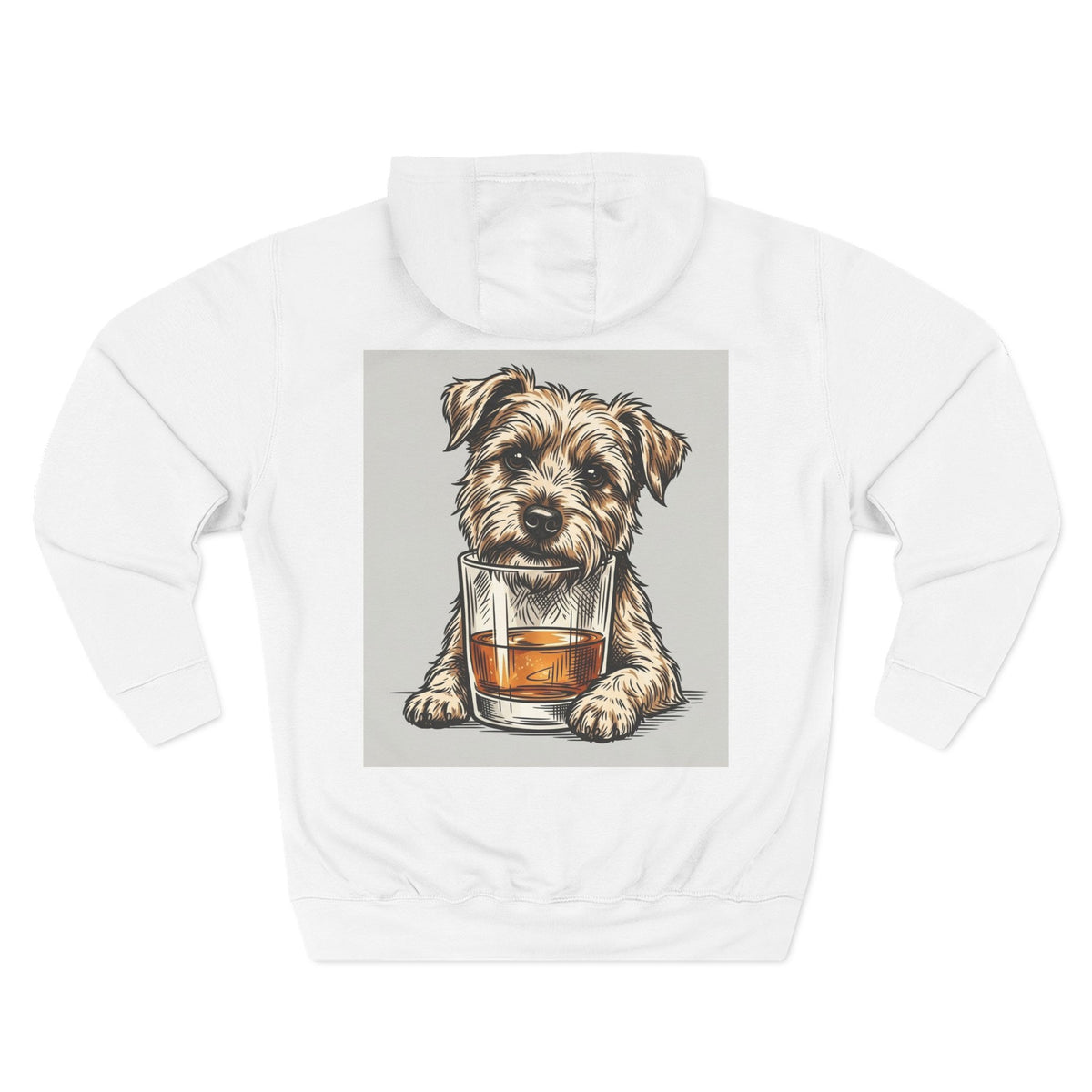 Three-Panel Fleece Hoodie