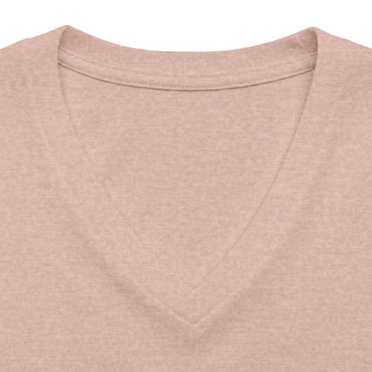 Women's Relaxed Heather CVC V-Neck Tee