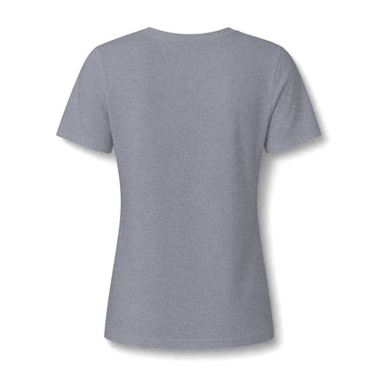 Women's Relaxed Heather CVC V-Neck Tee