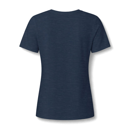Women's Relaxed Heather CVC V-Neck Tee