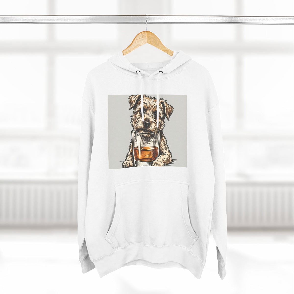 Three-Panel Fleece Hoodie