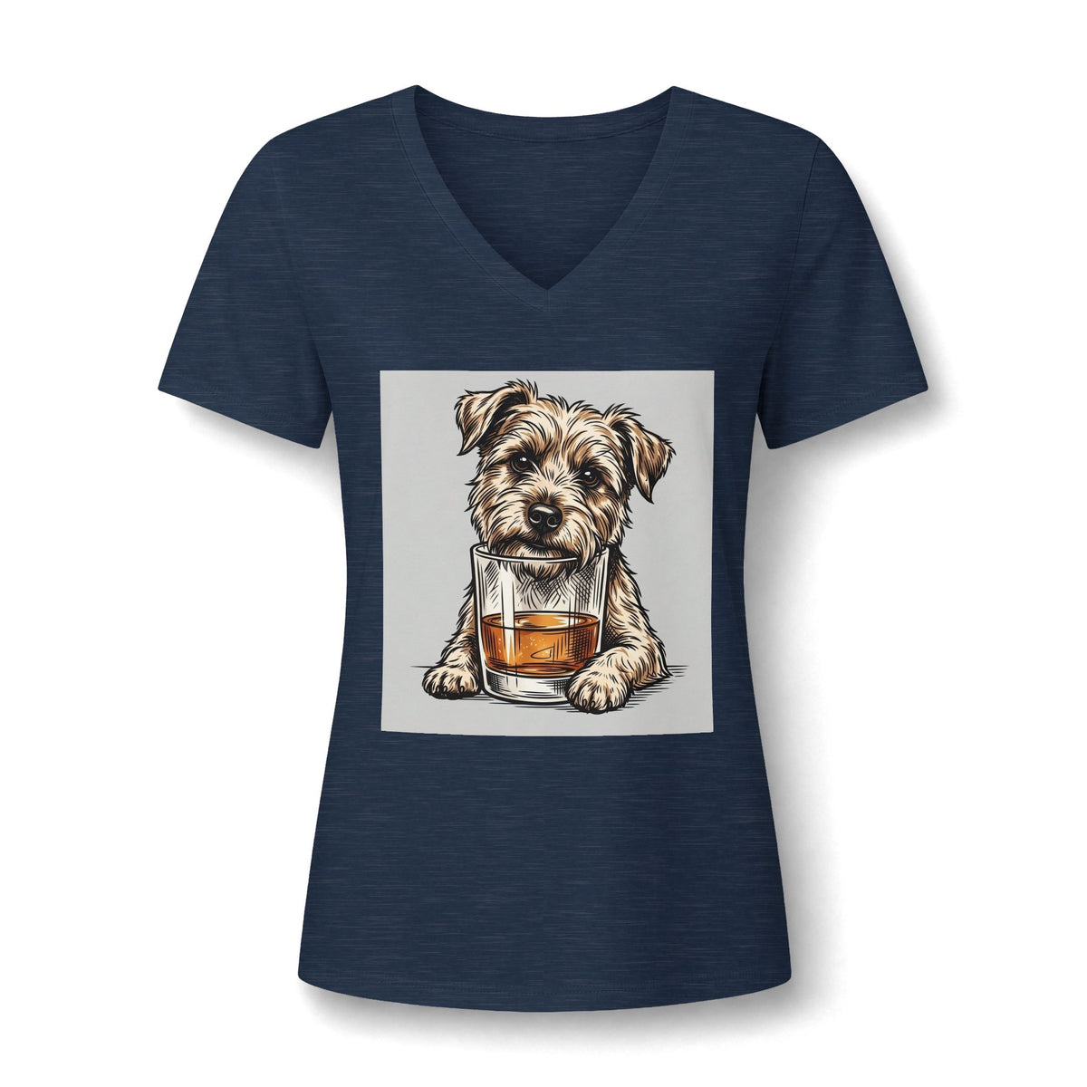 Women's Relaxed Heather CVC V-Neck Tee