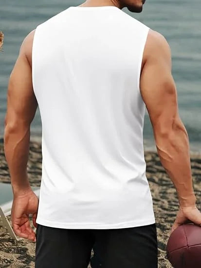 Men's Tank Top Sets 2026 Summer Quick drying sports suits  sports oversize seaside beach  running Breathable drip clothing