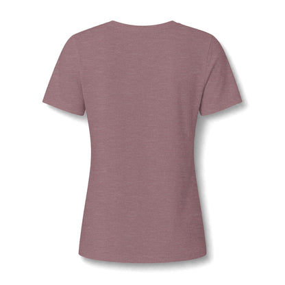 Women's Relaxed Heather CVC V-Neck Tee