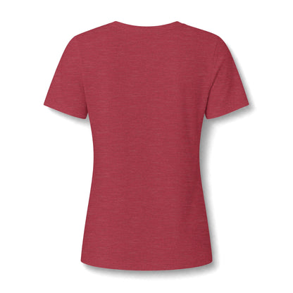 Women's Relaxed Heather CVC V-Neck Tee