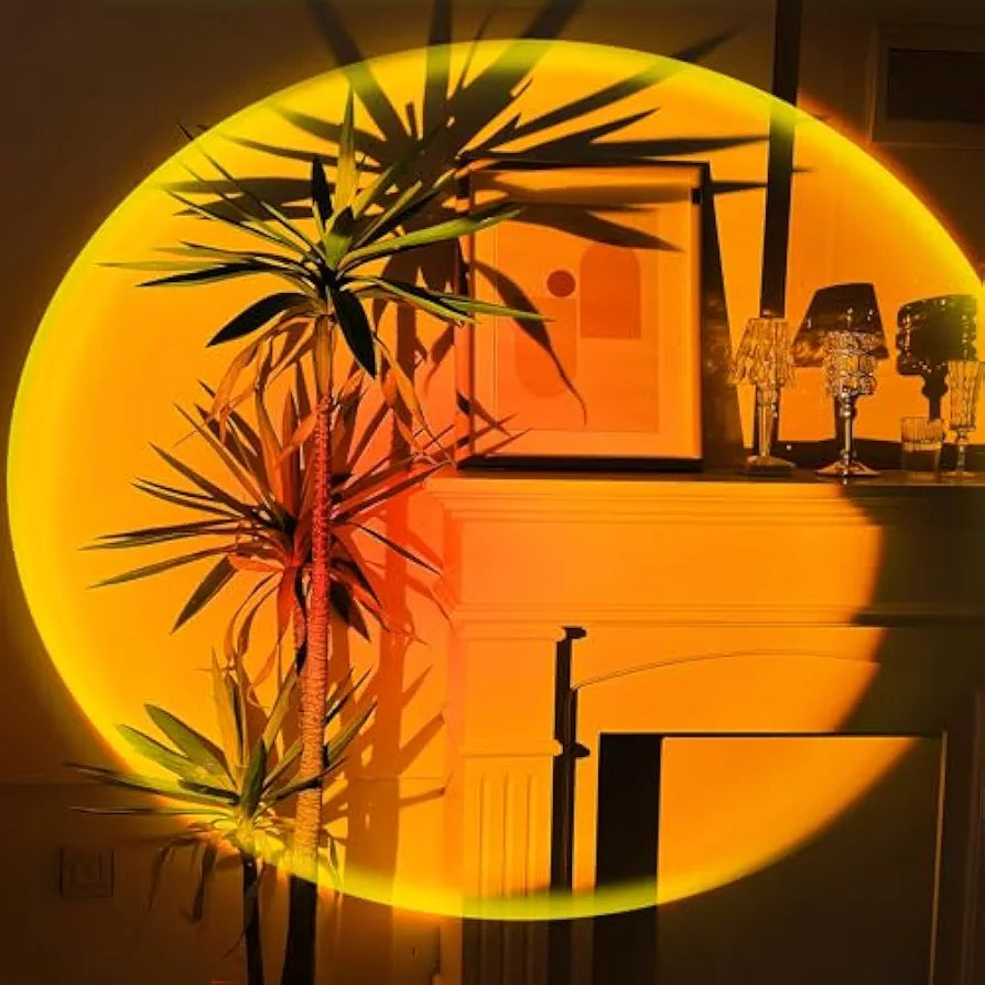 Tsrarey Sunset Lamp Projector,180 Degree Rotation Sun Projection Light