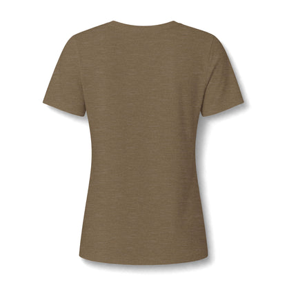 Women's Relaxed Heather CVC V-Neck Tee