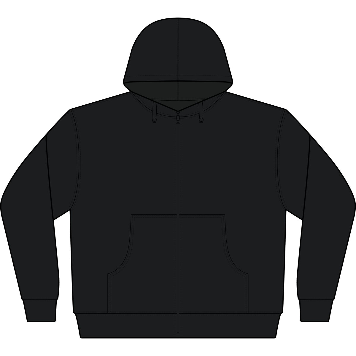 Men's Sherpa-Lined Full-Zip Hooded Sweatshirt