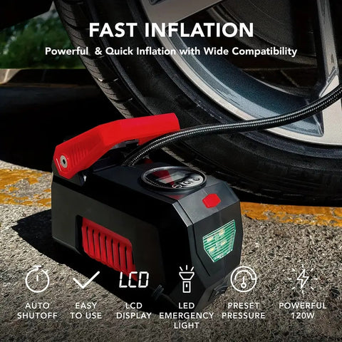 PORTABLE ELECTRIC TIRE INFLATOR