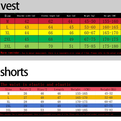 Men's Tank Top Sets 2026 Summer Quick drying sports suits  sports oversize seaside beach  running Breathable drip clothing