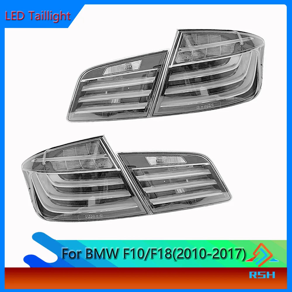 For BMW 5 Series F10 F18 Taillight Assembly 520 525 530 Modified LED Turn Signal Fog Brake Car Tail Light Rear Lamp Assembly