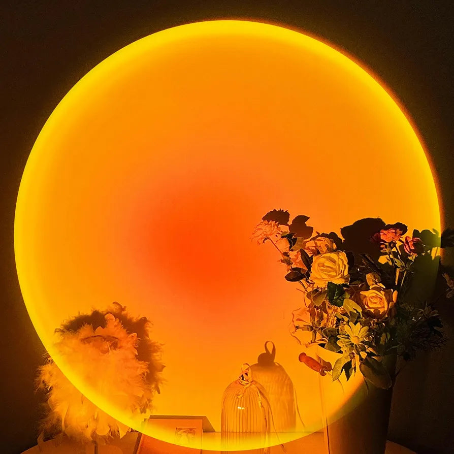 Tsrarey Sunset Lamp Projector,180 Degree Rotation Sun Projection Light
