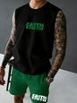 Men's Printed Sleeveless Tank Top and Shorts Set: Casual, Sports, and Leisure Summer Outfits